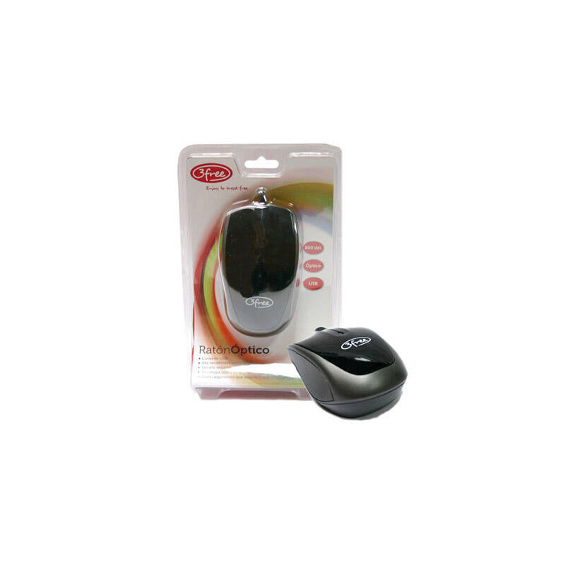 3FREE Mouse Optico USB MCN301 Colour Black
