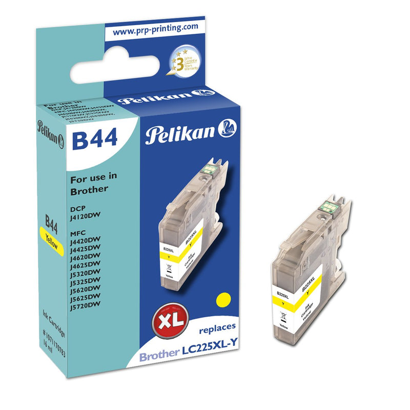 Pelikan Ink Brother B44 LC-225XL And Comp. Yellow 319570