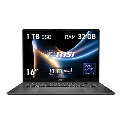 MSI Laptop 16 Prestige 16-253ES U7-355 32GB 1TB W11H — image 1
