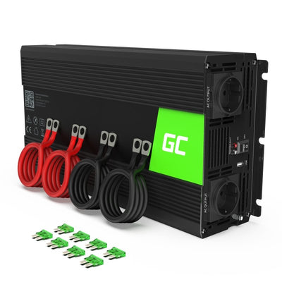 Green Cell Inversor Voltaje Automóvil ® 12V a 230V, 3000W / 6000W, Onda Sinusoidal Complete — image 1