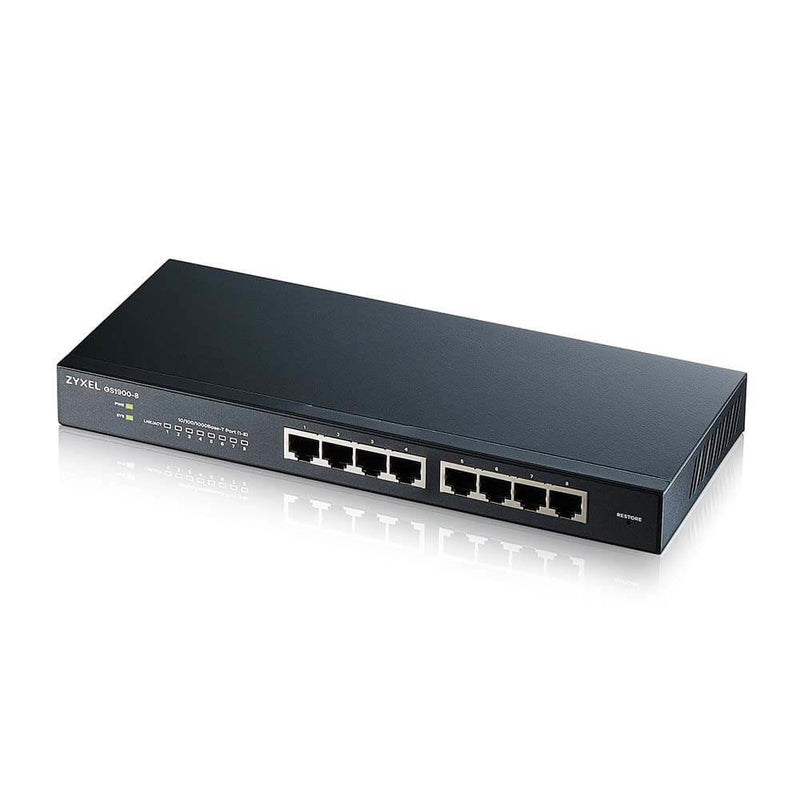 Zyxel GS1900-8 Gestionado L2 Gigabit Ethernet (10/100/1000) Black