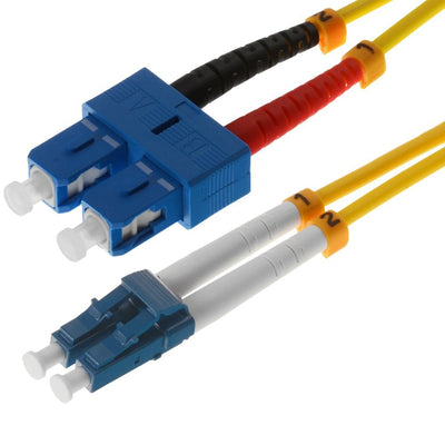 Helos Lwl Network Cable Lc/Sc Duplex 9/125?M OS2 Yellow 5,0M — image 1