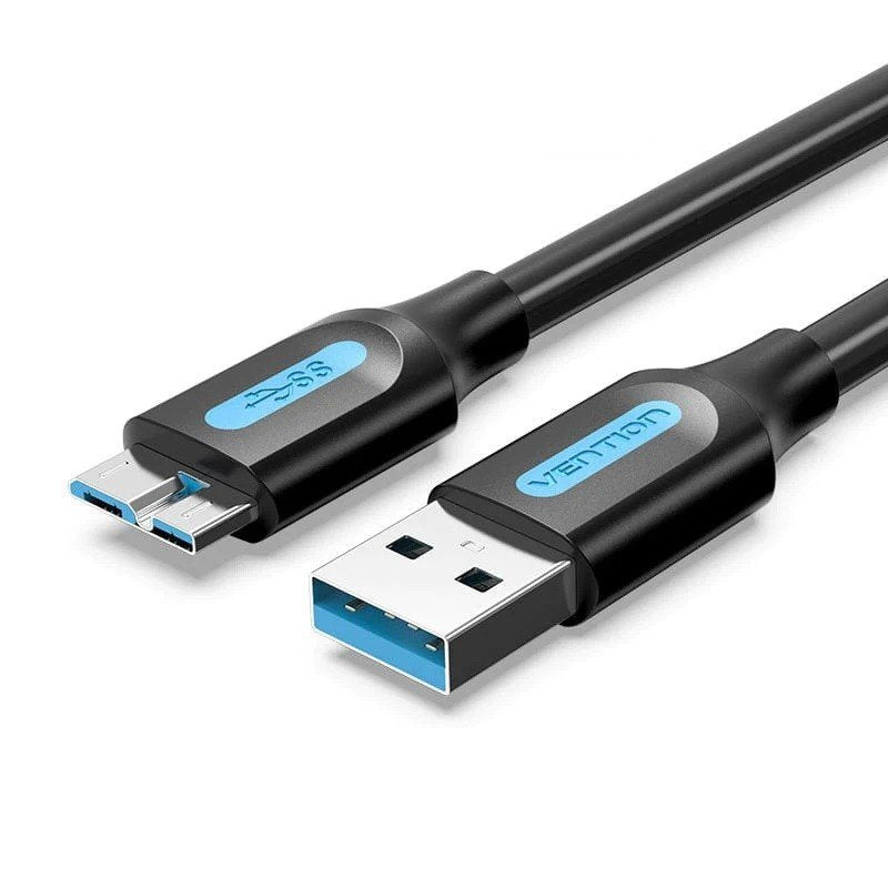 Vention USB Cable 3.0 Copbf USB Male Microusb Male 1M Black