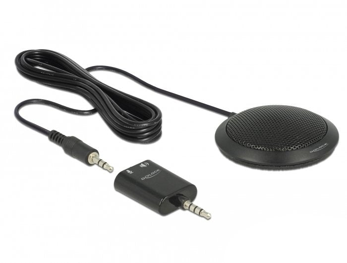 Delock 65873 Microphone Surface Desk Black