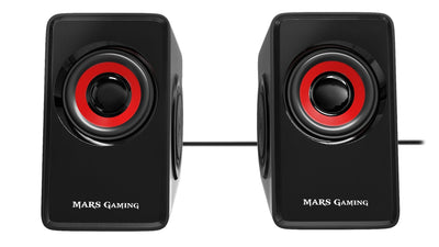 Mars Gaming Speakers MS1 10W 2.0 Rojos — image 1