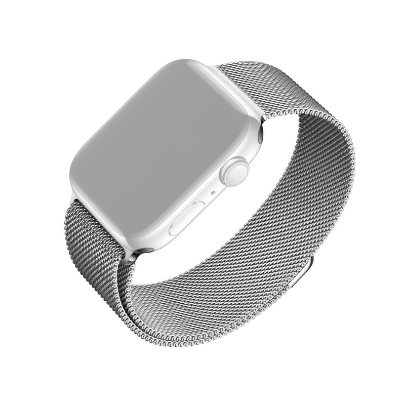 Fixed Mesh Strap For Apple Watch 38 40 41MM, Silver