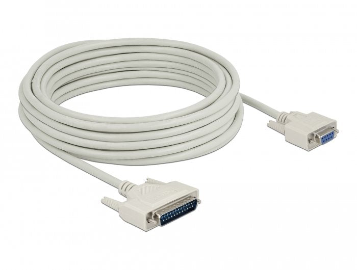 Delock Serielles Cable D-sub 25 Connector Male a D-sub 9 Connector Female 10M