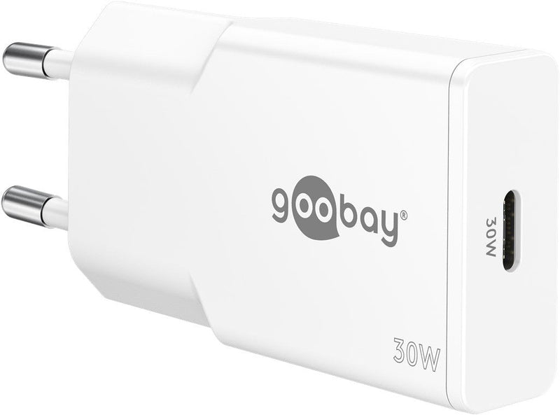 Goobay Fast Charger USB-C Pd GaN Lim (30W) White 75736