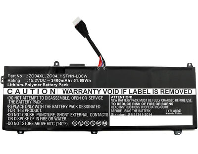 Battery Laptop HP Zbook Studio G3 15.2V 3400MAH MBXHP-BA0109 — image 1