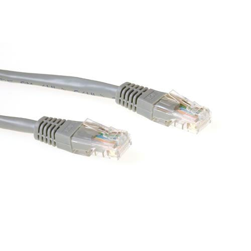 Grey 10 Meter U UTP CAT.6 Patch Cable With RJ45 Connectors