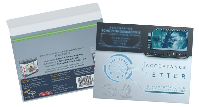 Pegasus Civolution: Acceptance Letter (erweiterung) 57830G
