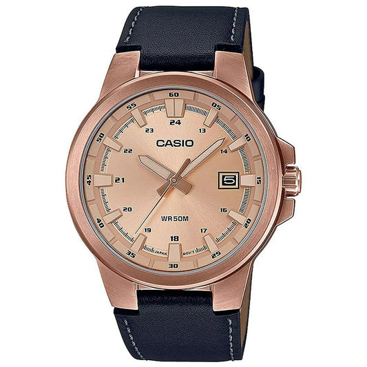 Casio Men's Watch Casio 3D - Leather, Rose Gold ***Special Price*** Brown (Ø 41,5 Mm)