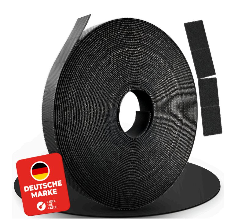 Label-the-cable Ltc 1410-10 Presilla Kit Gestión Cables Black