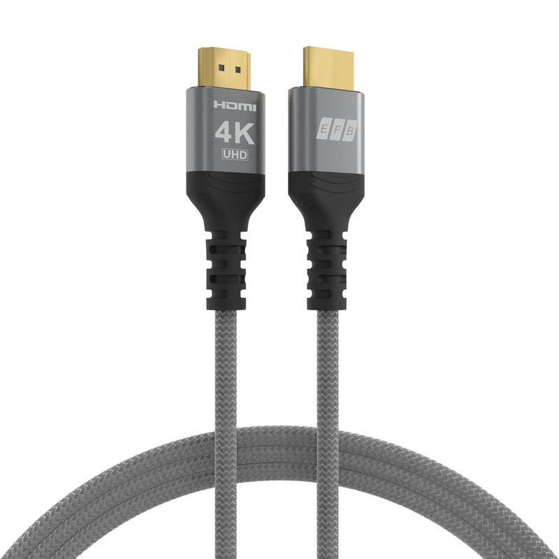 Cable Efb HDMI High-speed M. Ethernet 4K60HZ 5,0M Grey