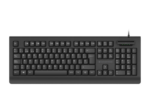 Conceptronic USB Keyboard + Smart Id-kartenleser Layout It Sw — image 1