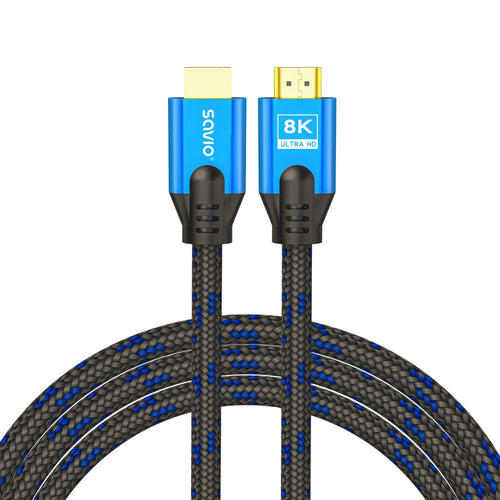 HDMI Cable (m) V2.1, 3M, 8K, Cobre, Niebiesko-negro, Gold Connectors Ethernet/3D, CL-143 — image 1