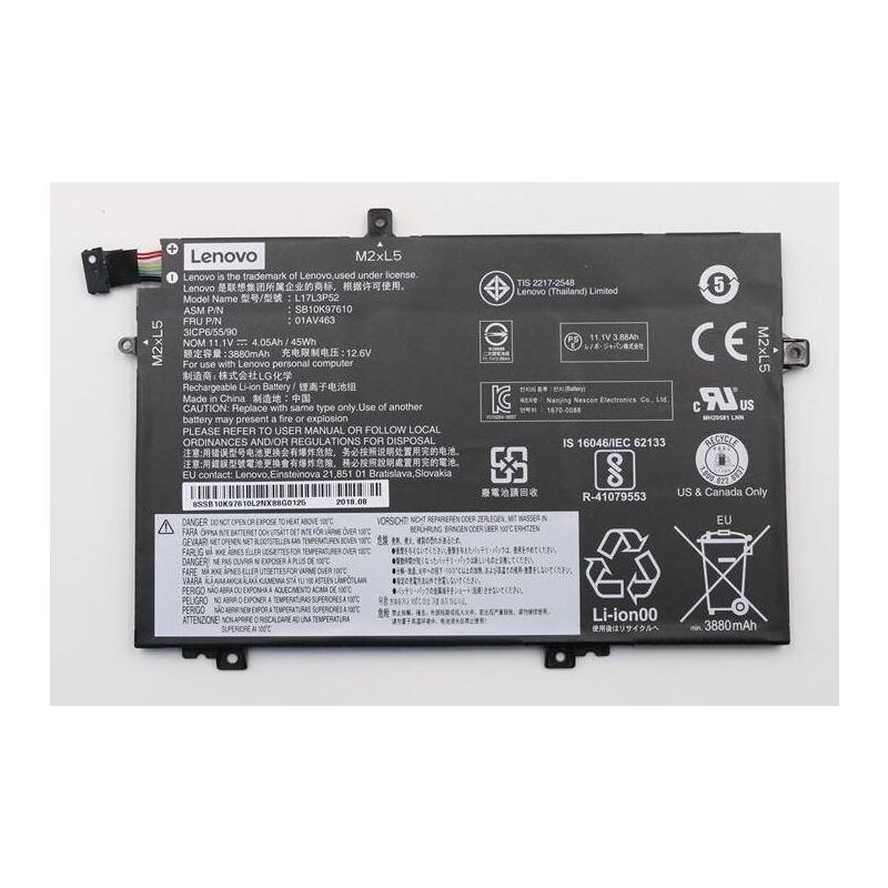 Lenovo 45WH Lithium-ion Battery For Thinkpad