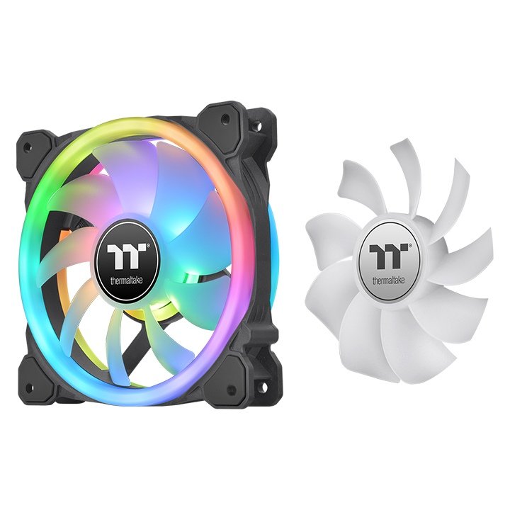 Thermaltake Fan Swafan 12 RGB 120X120X25, Pack 3 + Controlador CL-F137-PL12SW-A