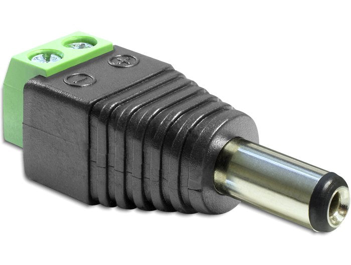 Delock Adapter DC 2,1 X 5,5MM Male Terminalblock 2 Pin