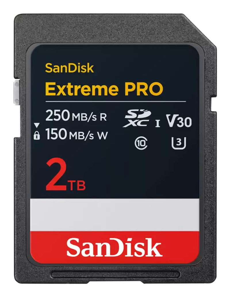 SanDisk Extreme Pro Memory Card Flash 2TB Video Class V30 / Uhs-i U3 / CLASS10 Sdxc Uhs-i