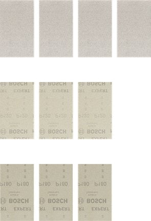 Bosch Set Of Hojas Lija Mesh Expert M480 115 X 230MM, K80 / 120 / 180 (10 Pieces Lijadoras Orbitales) K80 / 12