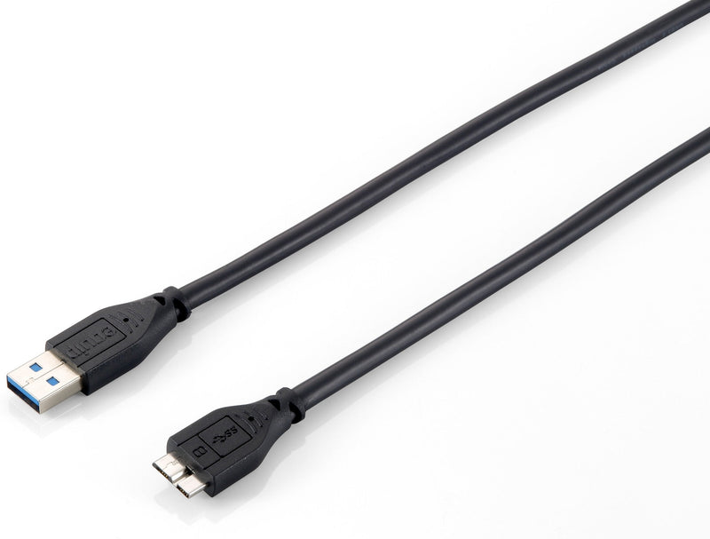 Equip USB Cable 3.0A Microusb 128397 Connectors Male / Male Triple Blindaje Black