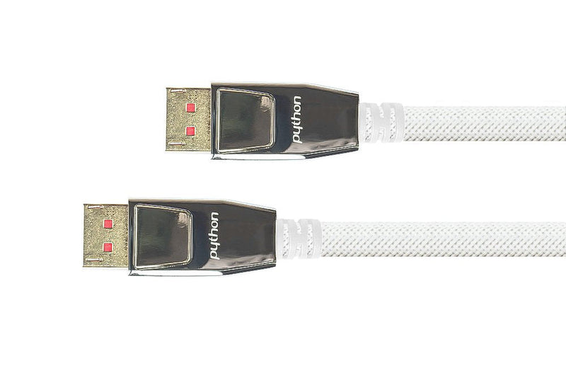 Python DisplayPort 1.4 Cable Trenzado White 5M