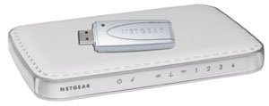 Netgear DGB111PN-100FSS Kit Modem Router Mimo (DG834PN) + USB Wireless Mimo (WPN111FS) — image 1