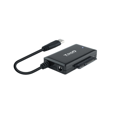 TooQ Adapter USB 3.0 USB-A a SATA Drives Hard 2.5? And 3.5? With Alimentador - Black — image 1
