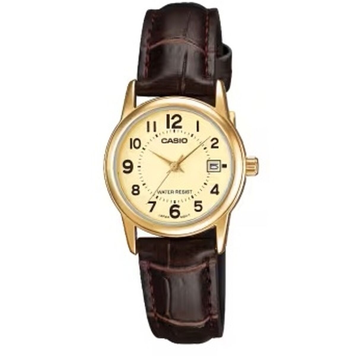 Casio Ladies' Watch Casio Lady Date Leather - Gold (Ø 31 Mm)