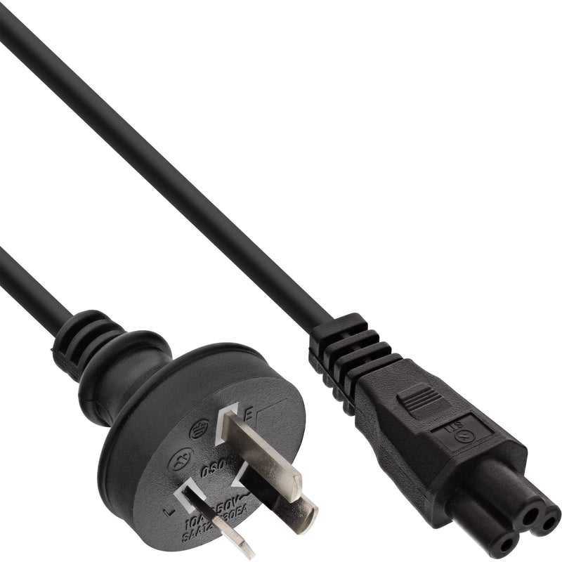 Inline Cable Power Laptops Australia, Black 2M