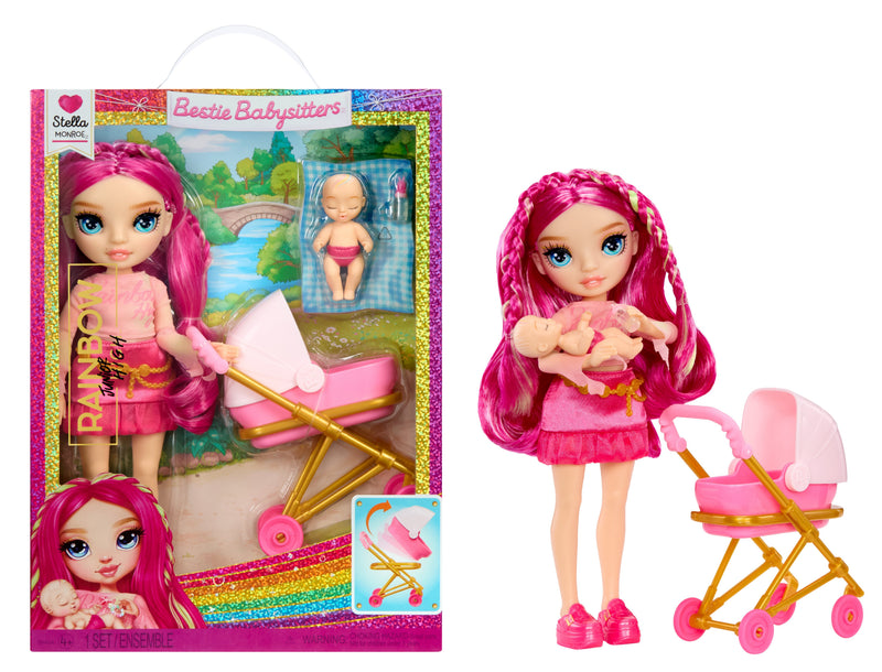 Muñeca Moda Niñeras Escuela Secundaria Rainbow Jr. Entertainments - Stella 248484-EUC 7,2V