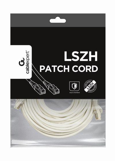 Gembird PP6A-LSZHCU-W-10M Network Cable White CAT.6A S/FTP (s-STP) — image 1