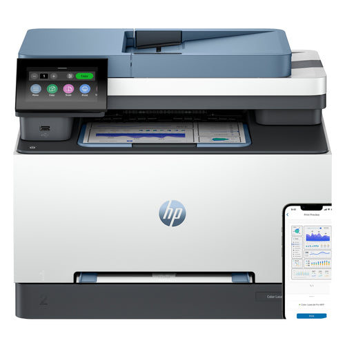 HP Multifunción Láser Colour Laserjet Pro Mfp 3302FDW Wi-Fi Fax Dúplex Adf White And Blue — image 1