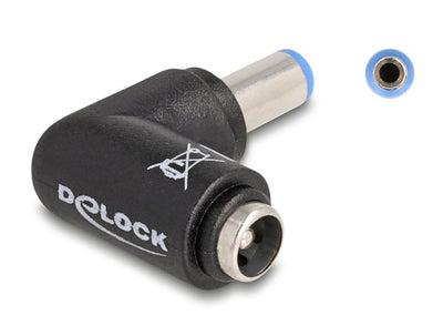 Delock 80794 Adapter Cc 5,5 X 2,1MM Male a 5,5 X 2,1 Female Ángulo 90 — image 1