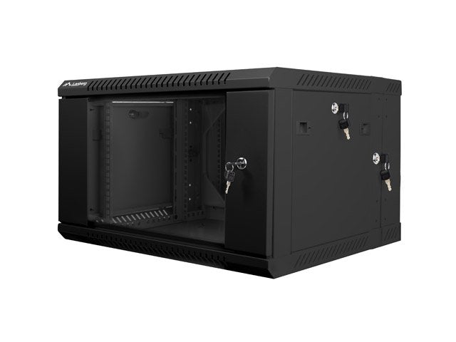 Lanberg Cabinet Rack 19 Double Sección Assembly Wall 6U / 600X600 Autoarmas (paquete Flat Black