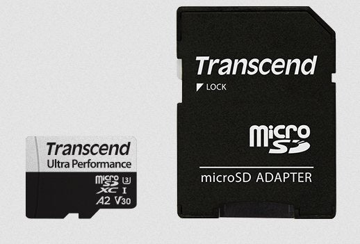 Transcend Memory microSD Card 64GB Sdxc UHS1 With Adapter