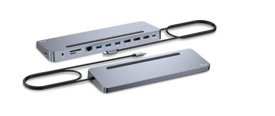 I-tec USB-C Metal Ergonomic 4K 3X Display 2X DP 1x HDMI LAN Audio Power Delivery 100W — image 1