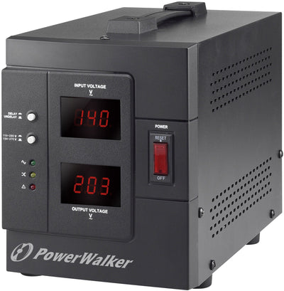 Powerwalker Avr 1500 Siv Fr Regulador Voltaje 2 Salidas AC 110-280V Black — image 1