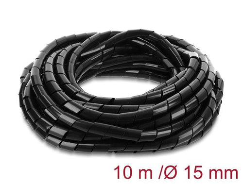 Delock Hose Espiral 15MM Diámetro 10M Black — image 1