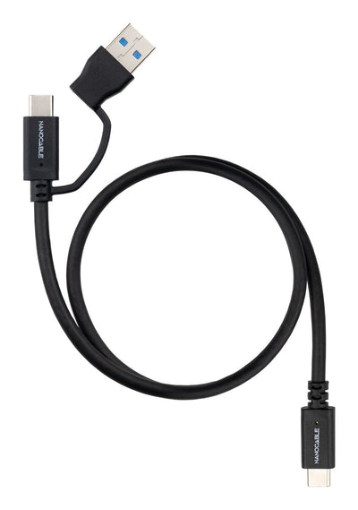 USB Cable -c+usb-a/M-usb-c/M 3.2 GEN2 60W 4K 3M — image 1