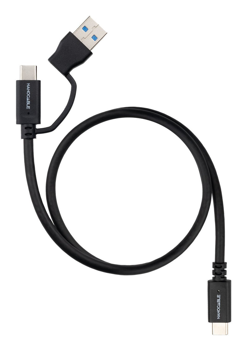 USB Cable -c+usb-a/M-usb-c/M 3.2 GEN2 60W 4K 1M