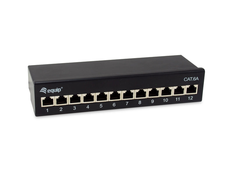 Equip Patchpanel 12x RJ45 CAT.6A FTP 1HE Premium Black