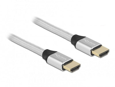 Delock Cable 85365 HDMI 0,5M HDMI Type a Standard Silver 0,5M, HDMI Type a Standard HDMI Type a Standard 3D, — image 1