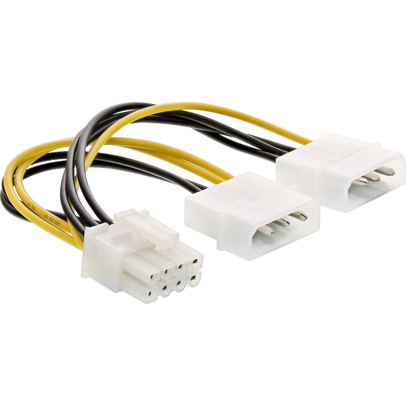 Inline Adapter Power , 2 Connectors 5,25A Connector Pci-express 8 Pines, 0,15M