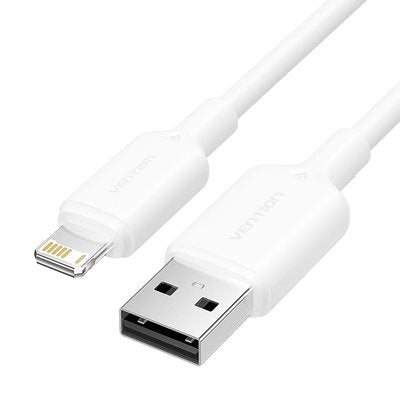 Vention USB Cable 2.0 Lightning Lamwh USB Male Lightning Male 480Mbps 2M White