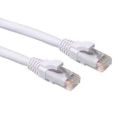 White 10.00 Meter U UTP CAT.6A Patch Cable Snagless With RJ45 Connectors — image 1