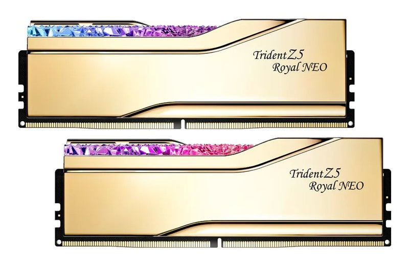 G.skill Memory 32GB DDR5 6400 2X 16GB Kit Dual, Dorada, F5-6400J3039G16GX2-TR5NG, Trident Z5 Royal Neo, AMD Ex