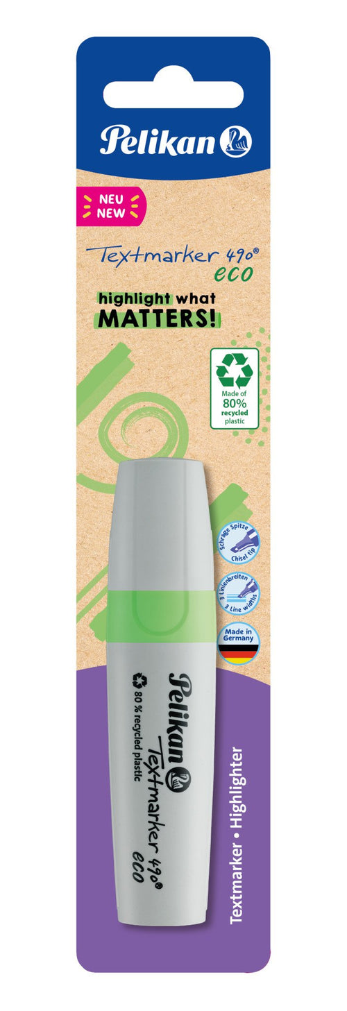Pelikan Textmarker 490 Eco 1 Piece Neon-verde — image 1