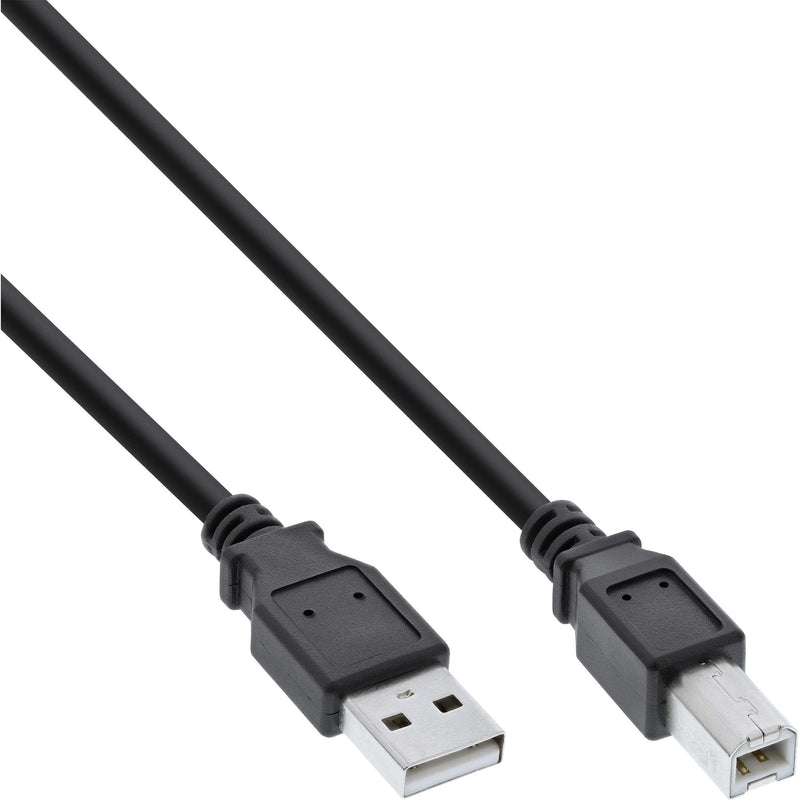 Inline USB 2.0 Cable Type a Male a B Male Black 5M